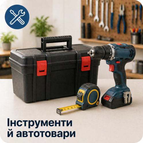 Інструменти й автотовари