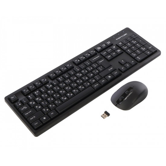 Комплект (клавіатура, миша) бездротовий A4Tech FG1200 Black
