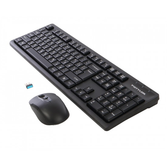 Комплект (клавіатура, миша) бездротовий A4Tech FG1200 Black