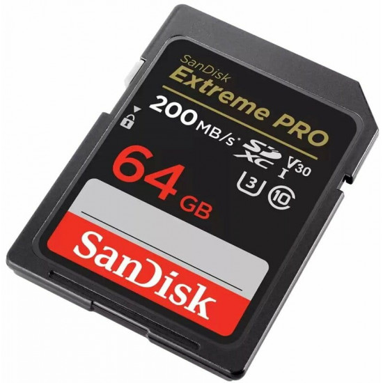 Карта пам`яті SDXC 64GB UHS-I/U3 Class 10 SanDisk Extreme Pro V30 R200/W90MB/s 4K (SDSDXXU-064G-GN4IN)
