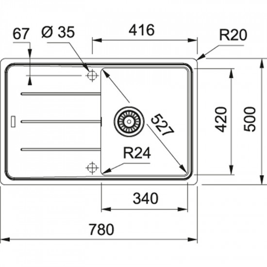 Кухонна мийка Franke Basis BFG 611-78 Мигдаль (114.0258.042)