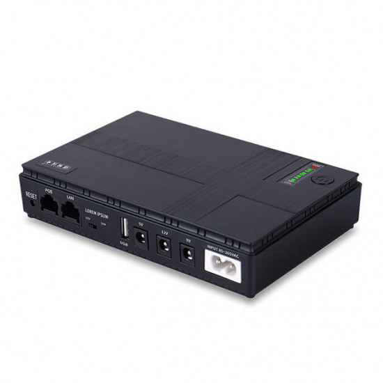 Джерело безперебійного живлення для роутерів/комутаторів DC1018P DC UPS 10400 mAh Black (2020000426844)