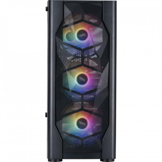 Корпус 1stPlayer D4-BK-4F1 Black без БЖ