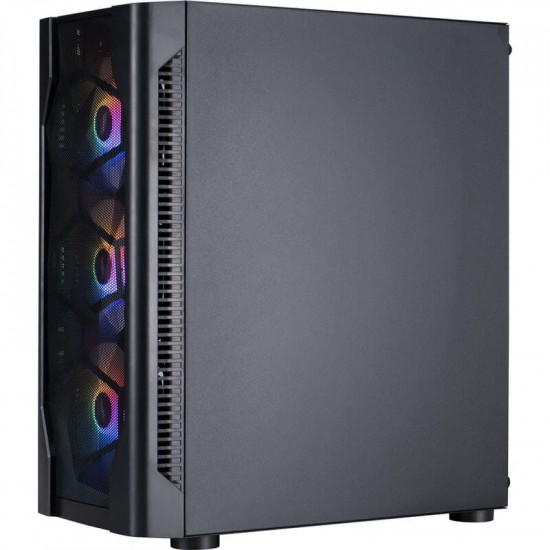 Корпус 1stPlayer D4-BK-4F1 Black без БЖ