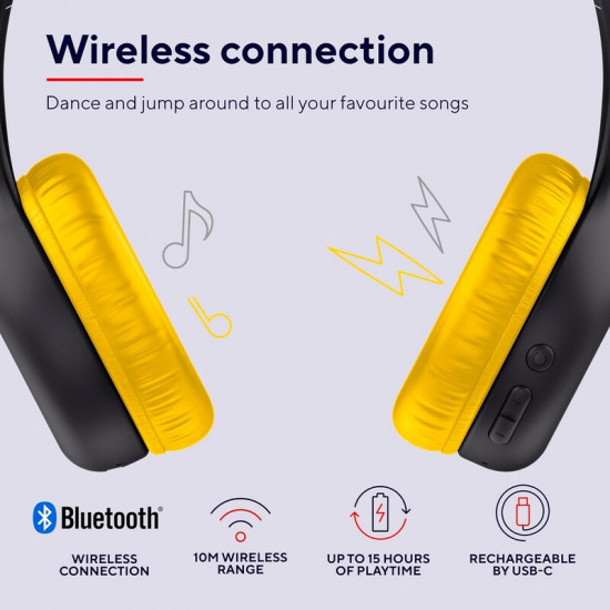 Bluetooth-гарнітура Trust On-ear Nouna Kids, Wireless Pink (25274)