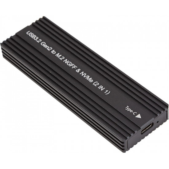 Зовнішня кишеня PowerPlant для SSD Premium M.2 PCIe NGFF/NVMe USB3.2 (HC380510)