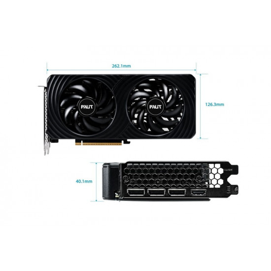 Відеокарта GF RTX 5060 8GB GDDR7 Dual Palit (NE75060019P1-GB2063D)