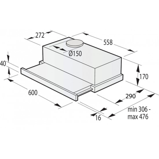 Витяжка Gorenje TH64E3BG