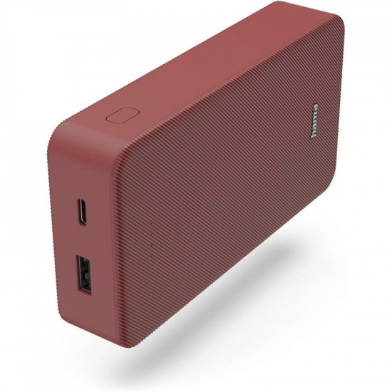 Універсальна мобільна батарея Hama Power Bank 20000mAh 15W Red (201717)