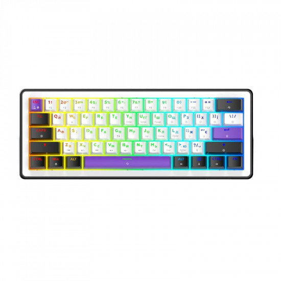 Клавіатура Hator Hellyberry HK60 White/Violet