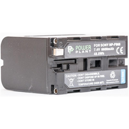 Акумулятор PowerPlant Sony LED NP-F960 6600mAh (DV00DV1367)