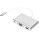 Концентратор USB Type-C Digitus Silver (DA-70839) USB 3.0, VGA, USB-C