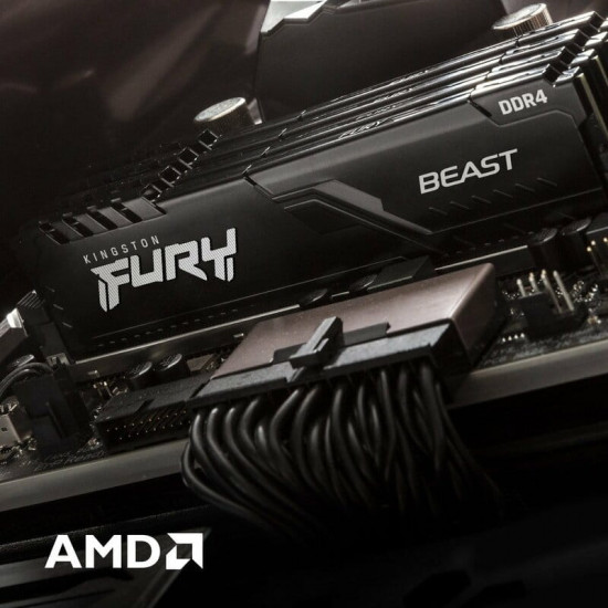 Модуль пам`ятi DDR4 16GB/3200 Kingston Fury Beast Black (KF432C16BB1/16WP)