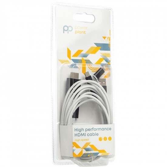 Кабель PowerPlant (CA911912) HDMI-Lightning-Type-C-MircoUSB, 1 м, білий