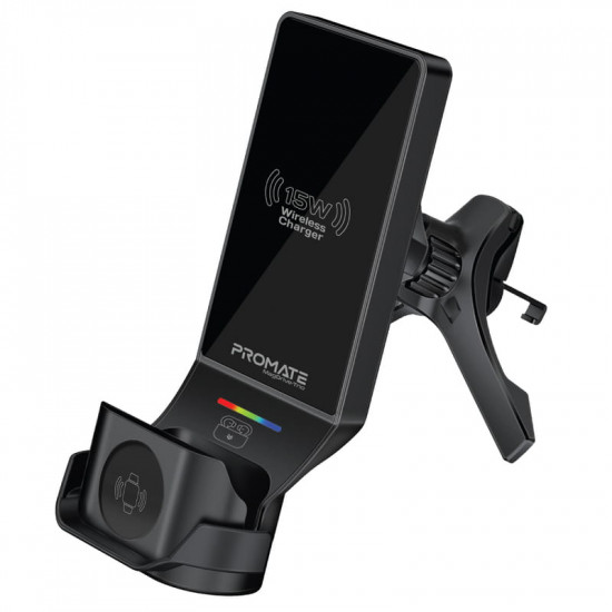 Бездротовий зарядний пристрій Promate MagDrive-Trio MagSafe Black