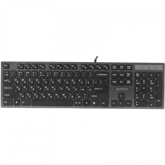 Клавiатура A4Tech KV-300H Grey/Black