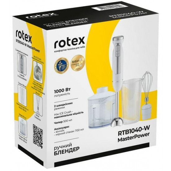 Блендер Rotex RTB1040-W MasterPower