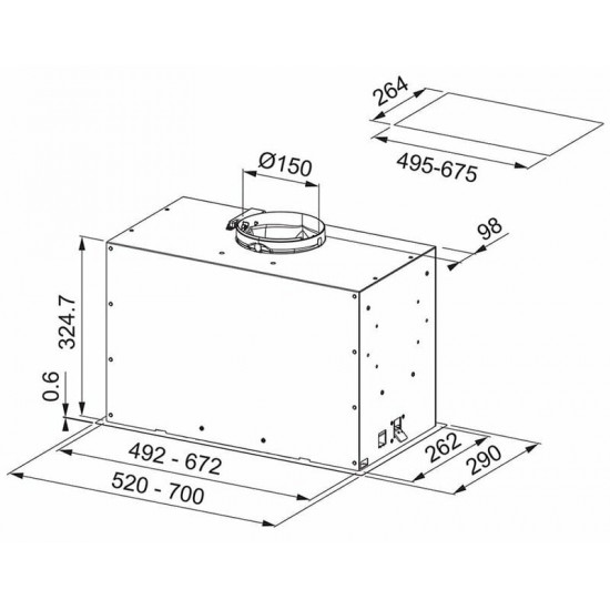 Витяжка Franke FBFE BK MATT A52 (305.0665.364)