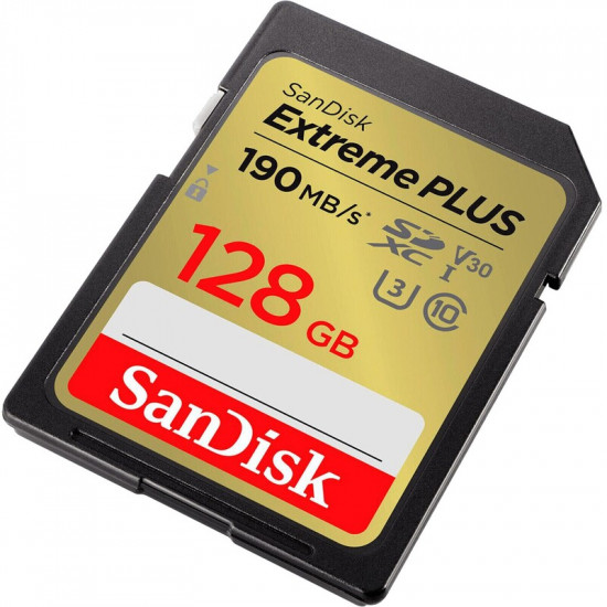 Карта пам`яті SDXC 128GB UHS-I/U3 Class 10 SanDisk Extreme Plus R190/W90MB/s (SDSDXWA-128G-GNCIN)