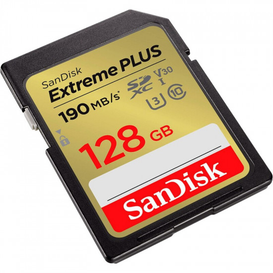 Карта пам`яті SDXC 128GB UHS-I/U3 Class 10 SanDisk Extreme Plus R190/W90MB/s (SDSDXWA-128G-GNCIN)