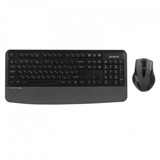 Комплект (клавіатура, миша) бездротовий A4Tech Fstyler FG2500S Plus Grey