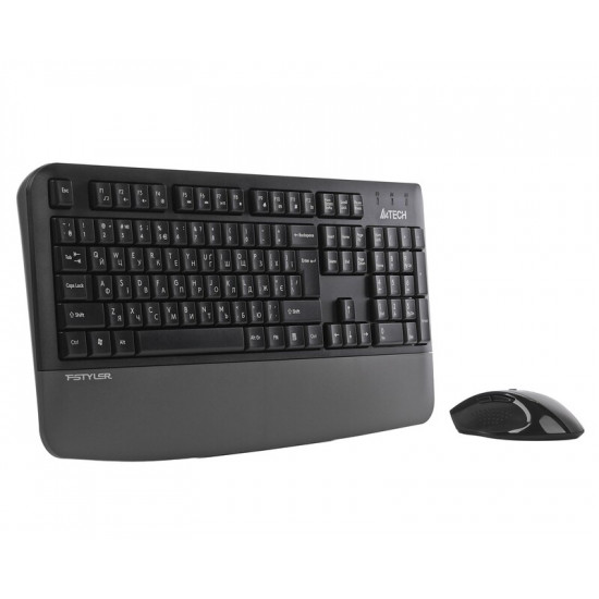 Комплект (клавіатура, миша) бездротовий A4Tech Fstyler FG2500S Plus Grey