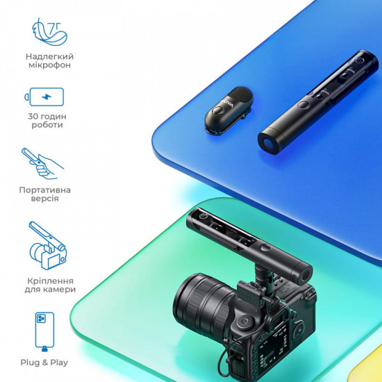 Мікрофон BOYA Magic-03 Type-C/TRS Black