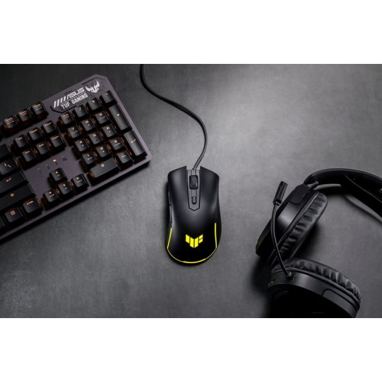 Миша Asus TUF Gaming M3 Gen II Black (90MP0320-BMUA00) + Ігрова поверхня Asus TUF Gaming P1 Black (90MP02G0-BPUA00)