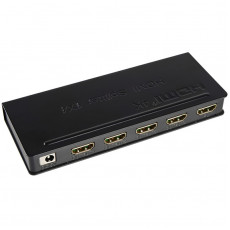 Сплітер PowerPlant (CA911509) HDMI - 4xHDMI, чорний