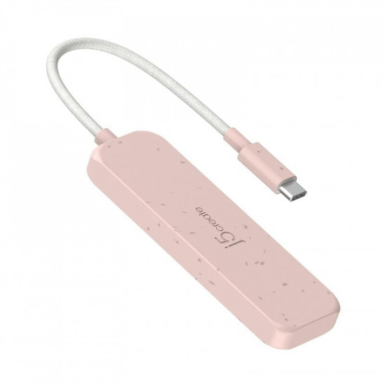 USB-хаб J5create 4 USB-A Red (JCH341ER-N)