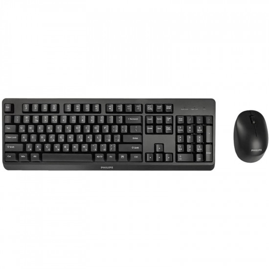 Комплект (клавіатура, миша) бездротовий Philips 6307 Black (SPT6307BL/00)