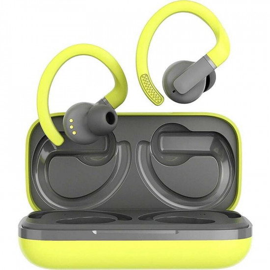 Bluetooth-гарнітура Canyon TWS-11 Headset On Run Sport Yellow-Grey (CNS-TWS11GR)