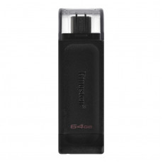 Флеш-накопичувач USB3.2 256GB Type-C Kingston DataTraveler 70 Black (DT70/256GB)