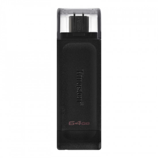 Флеш-накопичувач USB3.2 256GB Type-C Kingston DataTraveler 70 Black (DT70/256GB)