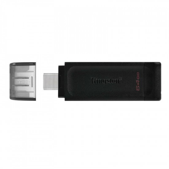 Флеш-накопичувач USB3.2 256GB Type-C Kingston DataTraveler 70 Black (DT70/256GB)