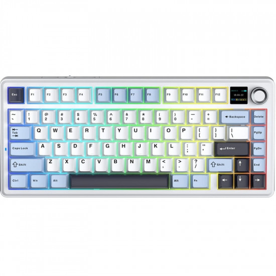 Клавіатура бездротова Aula F75 Max White (6978080501158)