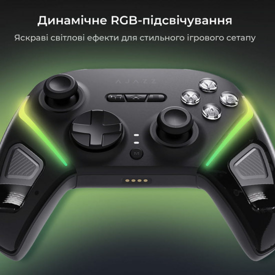Геймпад Ajazz GP100S RGB Black