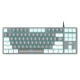 Клавіатура Aula Mechanical F3287 White/Grey keycap KRGD blue (6948391240688)