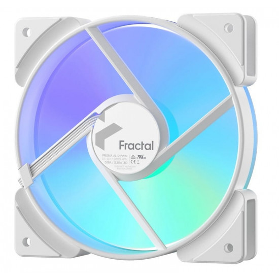 Вентилятор Fractal Design Prisma AL-12 PWM ARGB White (FD-FAN-PRI-AL12-PWM-WT)