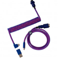 Кабель для клавіатури Keychron Premium Coiled Aviator Cable-Angled Purpule (CAB3_KEYCHRON)