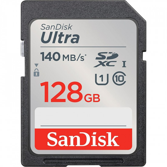 Карта пам`яті SDXC 128GB UHS-I Class 10 SanDisk Ultra R140MB/s (SDSDUNB-128G-GN6IN)