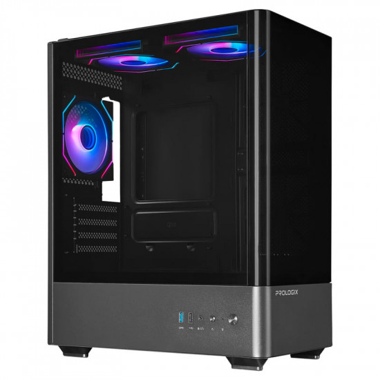 Корпус Prologix Lumi GM-01AB Glass Black
