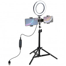 Кільцева USB LED-лампа Puluz PKT3037 6.2" + штатив 70 cм (PKT3037)
