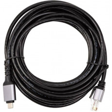 Кабель PowerPlant USB Type-C - RJ45 (M/М) 15м Black (CA914968)