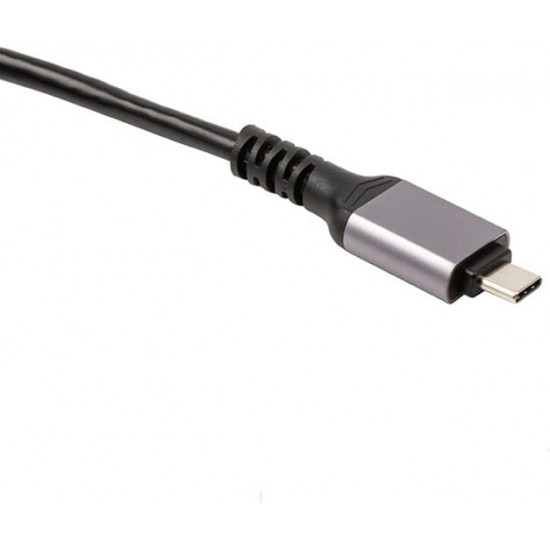 Кабель PowerPlant USB Type-C - RJ45 (M/М) 15м Black (CA914968)