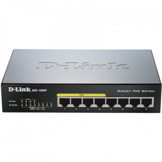 Комутатор D-Link DGS-1008P