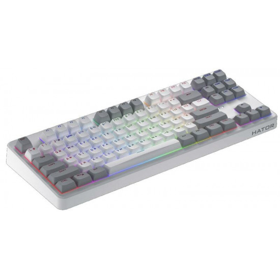 Клавіатура бездротова Hator Rockfall 3 Mecha TKL Wireless Orange White (HTK851UA)