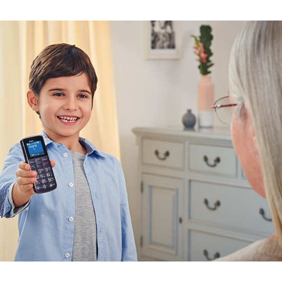Мобiльний телефон Panasonic KX-TU110 Dual Sim Black (KX-TU110EXB)