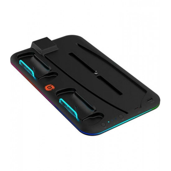 Мультифункціональна зарядна підставка Canyon CS-5 для PS5 Black (CND-CSPS5B)