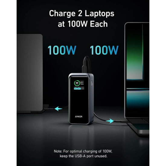Універсальна мобільна батарея Anker Prime 20000mAh 200W Black (A1336011)